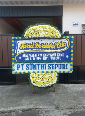 Papan Bunga Duka di Eris
